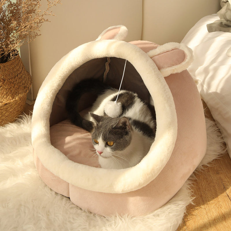 Cozy Cat Bed and Lounger - Soft Washable Cushion for Cats and Small Dogs