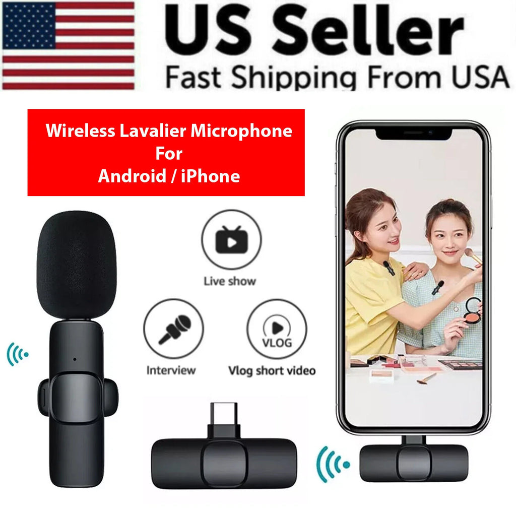 Microphone Wireless Audio Video Recording Mini Mic for Android/Iphone