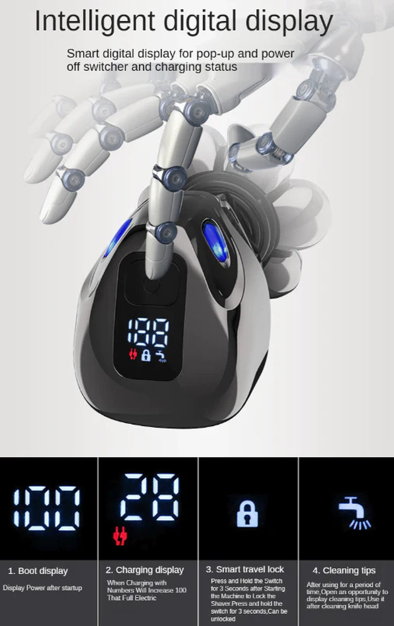  Men’s 5-In-1 Electric Cordless Head Shaver  