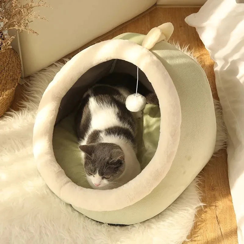 Cozy Cat Bed and Lounger - Soft Washable Cushion for Cats and Small Dogs