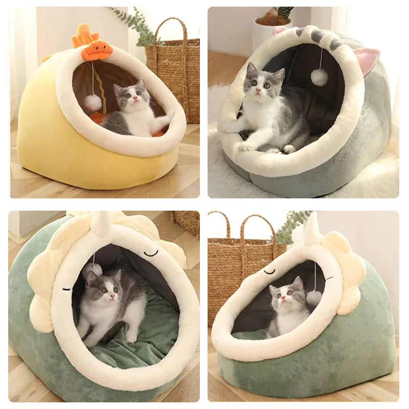 Cozy Cat Bed and Lounger - Soft Washable Cushion for Cats and Small Dogs
