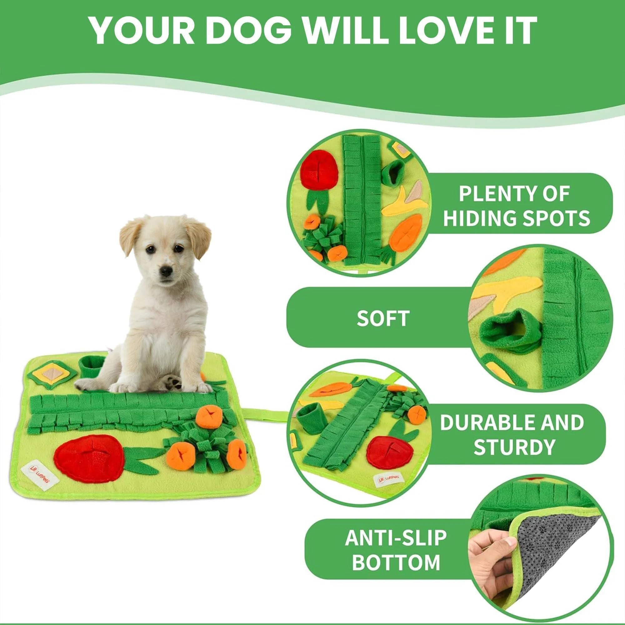 Premium Snuffle Mat for Small Dogs, Cats, and Small Pets