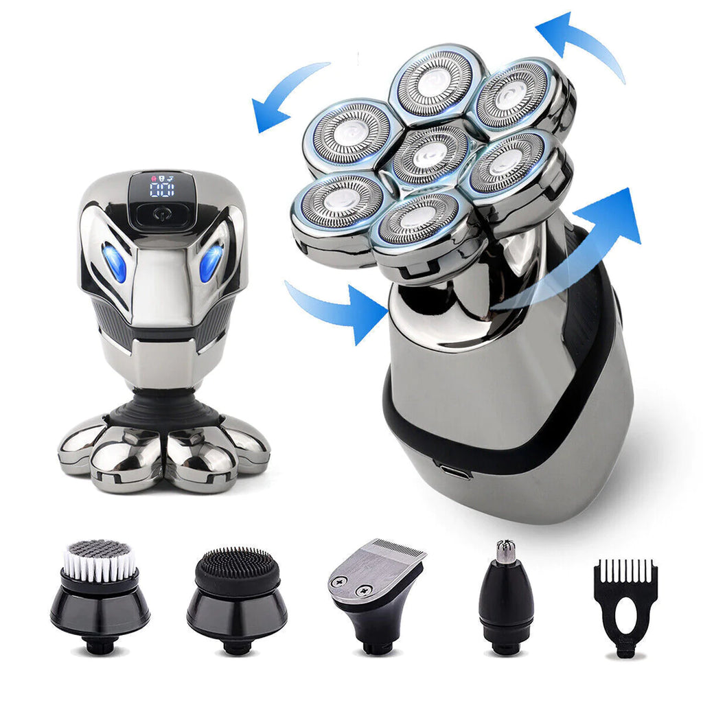  Men’s 5-In-1 Electric Cordless Head Shaver  