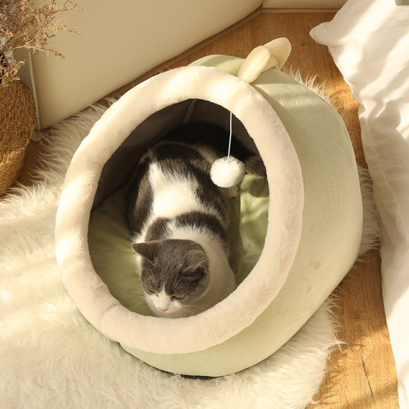 Cozy Cat Bed and Lounger - Soft Washable Cushion for Cats and Small Dogs
