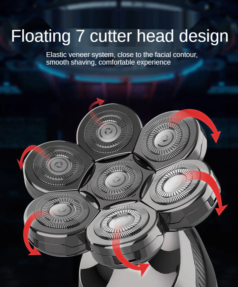  Men’s 5-In-1 Electric Cordless Head Shaver  