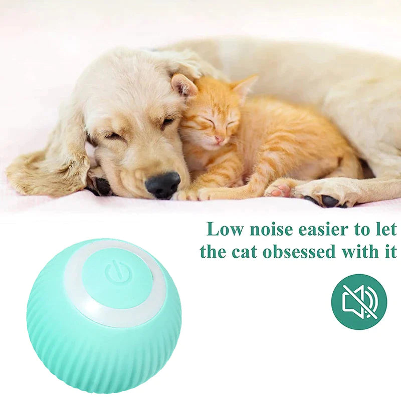 Smart Electric Puppy Ball Toy for Cats and Small Dogs - Self-Moving Interactive Pet Accessory