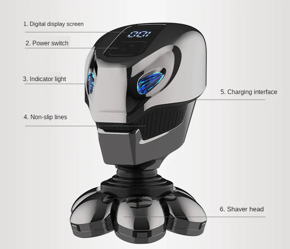  Men’s 5-In-1 Electric Cordless Head Shaver  