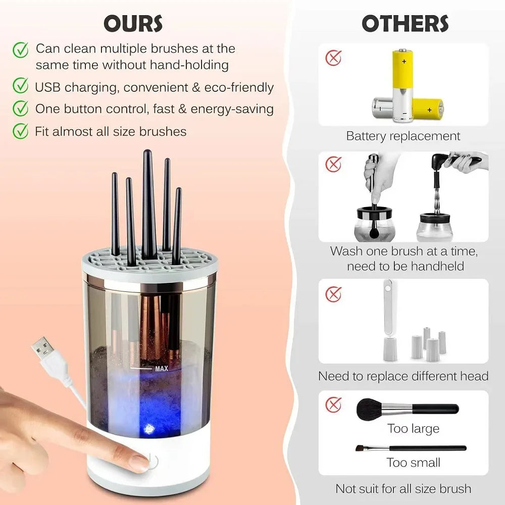 Automatic Makeup  Brush Cleaner 