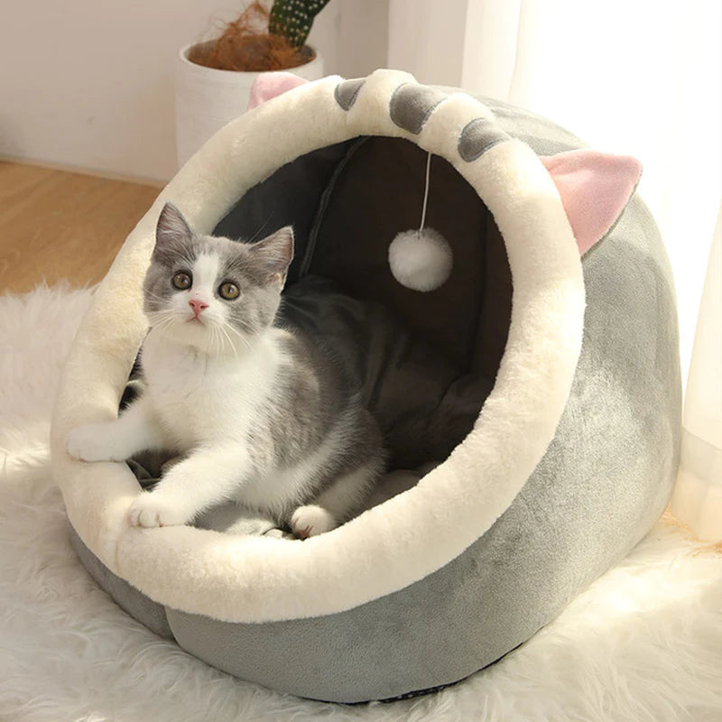 Cozy Cat Bed and Lounger - Soft Washable Cushion for Cats and Small Dogs