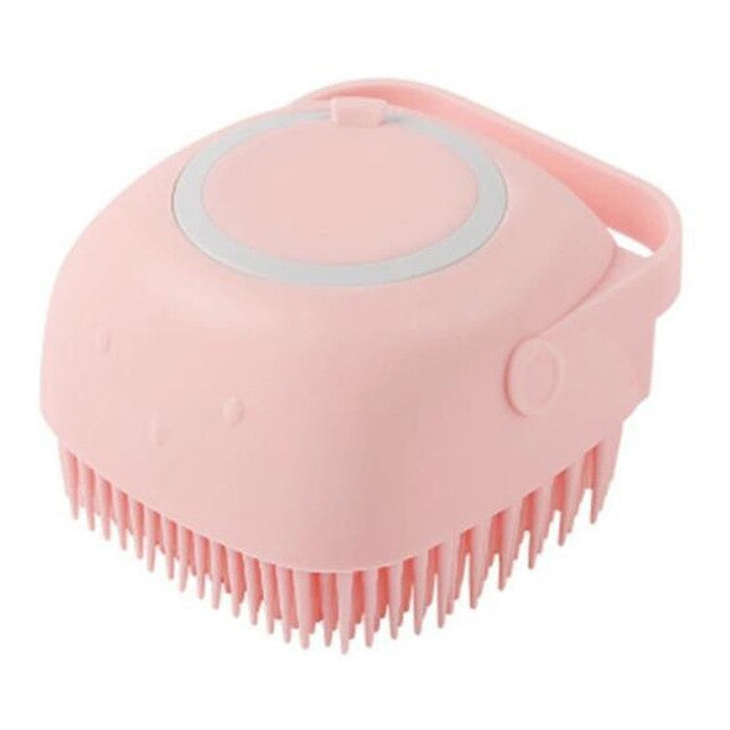 Silicone Bath Massage Brush for Dogs and Cats - Soft and Safe Pet Grooming Accessories
