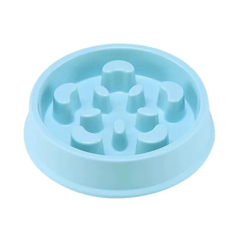 Pet Slow Feed Bowl for Small Dogs and Cats - Non-Slip, Choke-Proof Design