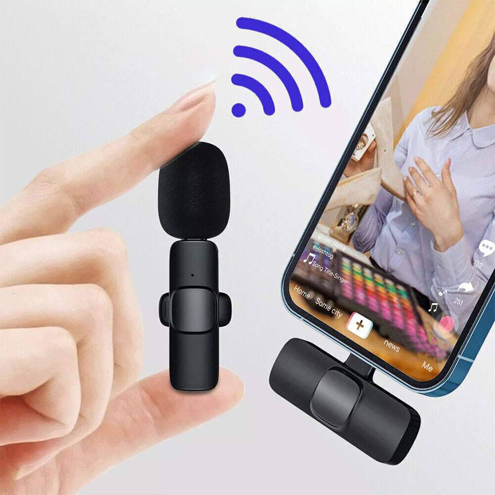 Microphone Wireless Audio Video Recording Mini Mic for Android/Iphone