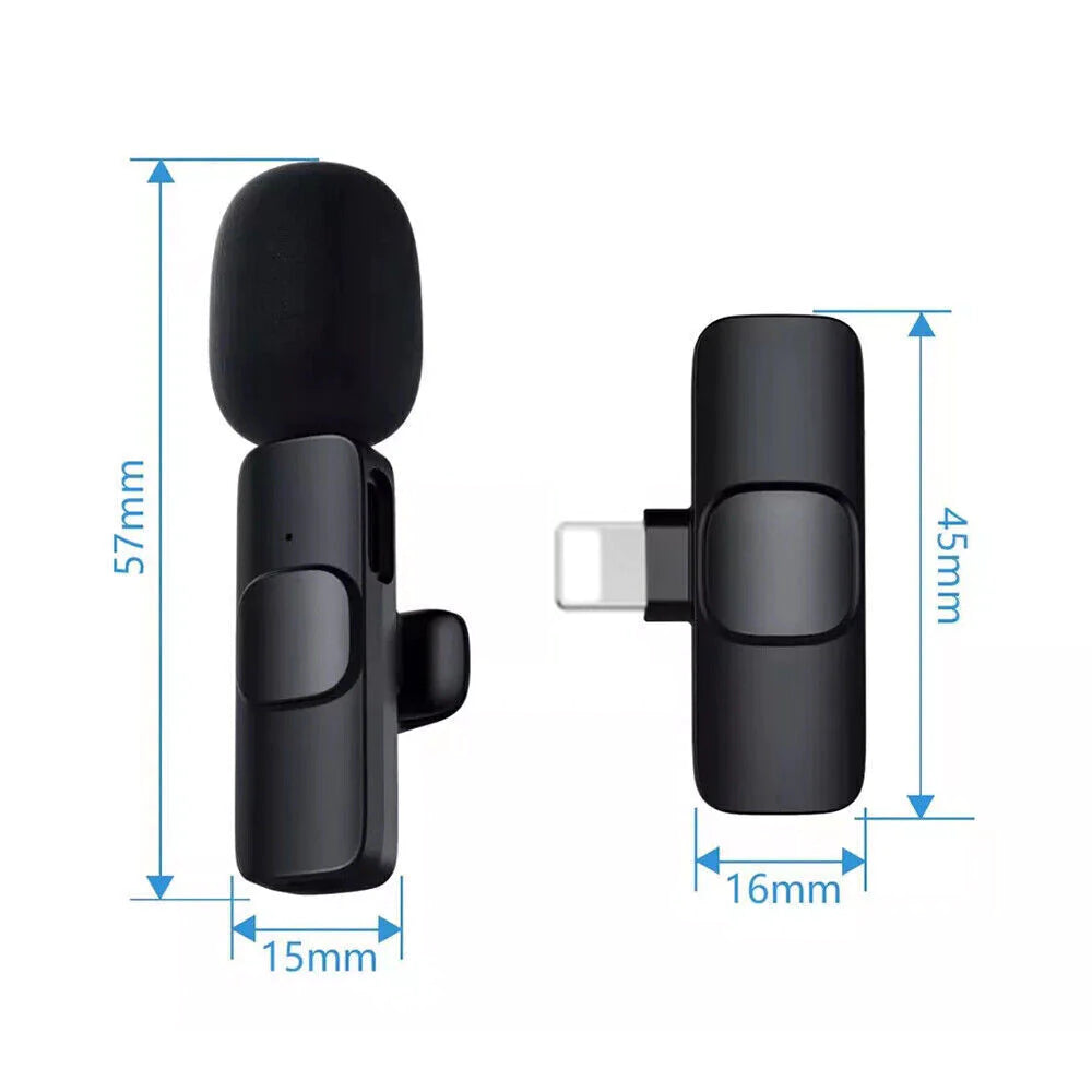 Microphone Wireless Audio Video Recording Mini Mic for Android/Iphone